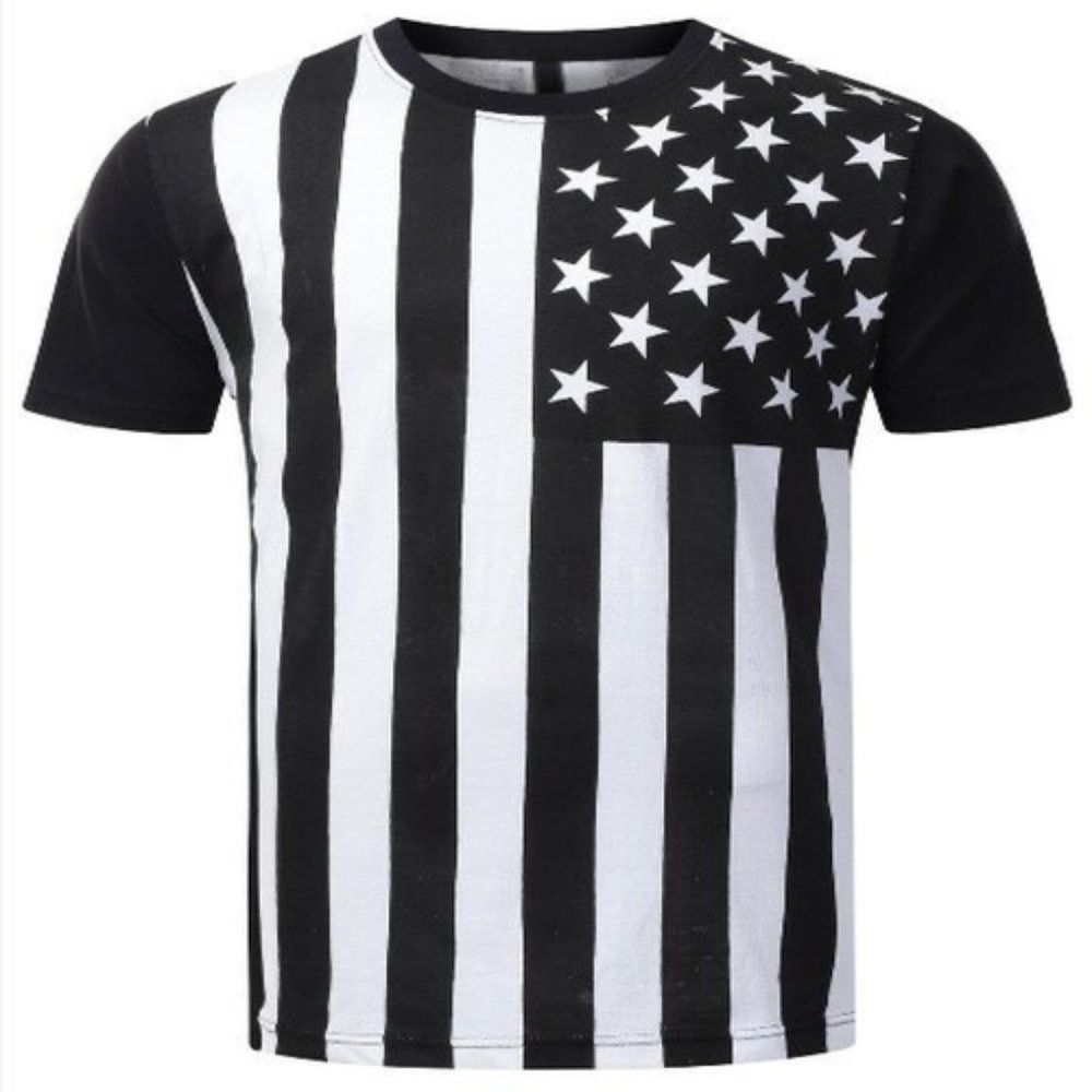 Black/White All American tee